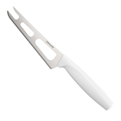 Fiskars Cuchillo para queso, Longitud total: 24 cm, Acero de calidad/Plástico, Blanco, Functional Form, 1015987